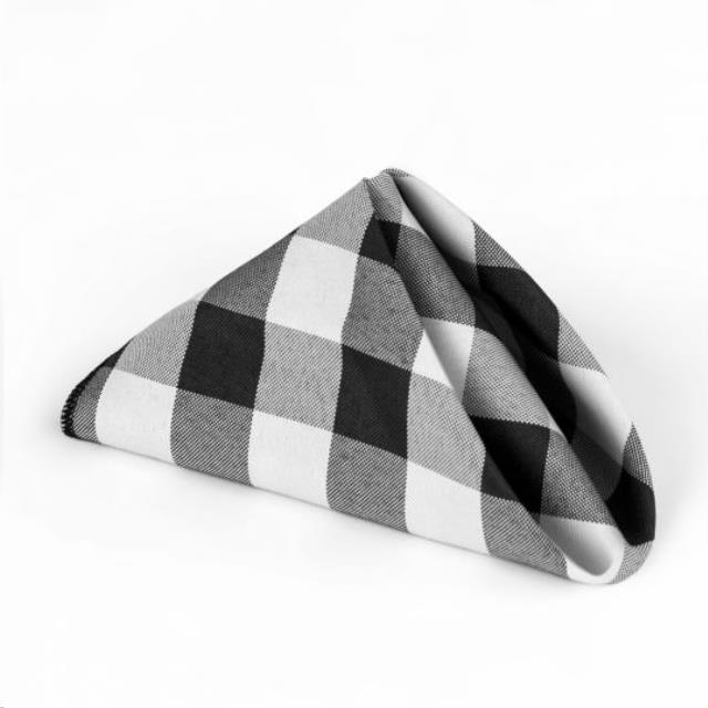 Rental store for Black   White Check Napkin in Vancouver WA